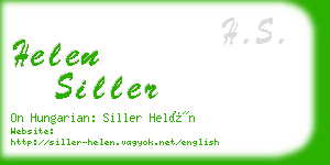 helen siller business card